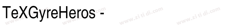 TeXGyreHeros 字体转换